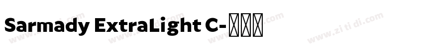 Sarmady ExtraLight C字体转换